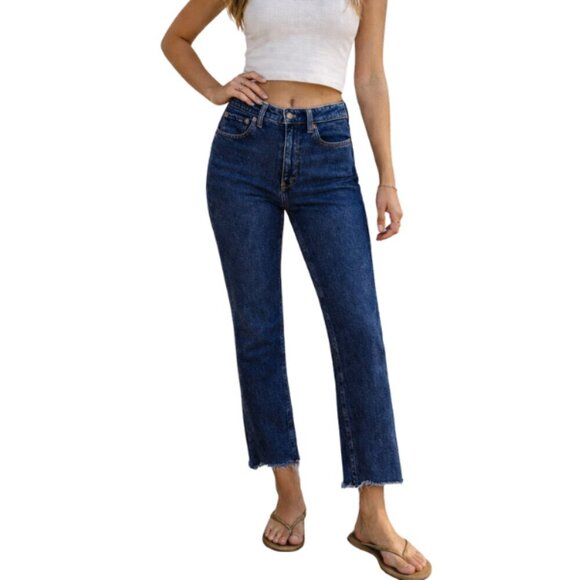 Abercrombie & Fitch Denim - Abercrombie & Fitch Woman Size 26 Short‎ Zoe Natural Rise Ankle Straight Jean